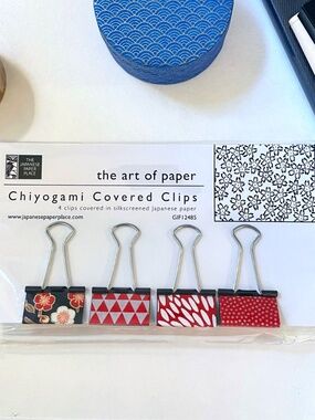 Chiyogami Covered Clips, Set of 4 (The Japanese Paper Place)